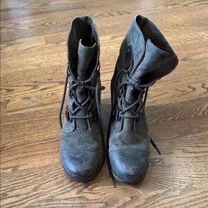 Sorel Women's Dark Brown Combat Boots